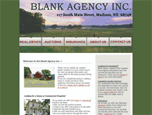 Tablet Screenshot of blankagency.com